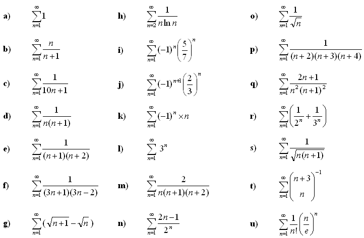 Infinite series and sums - Exercise 2